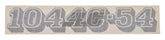 10338841 Decal, Model Number, 1044C-54 (Supersedes 38841C) | JLG